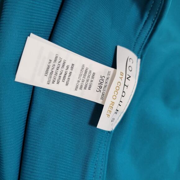 Coco Reef Contours High-Waist Bikini Bottoms Teal Cove NWT Size Small - Picture 9 of 10